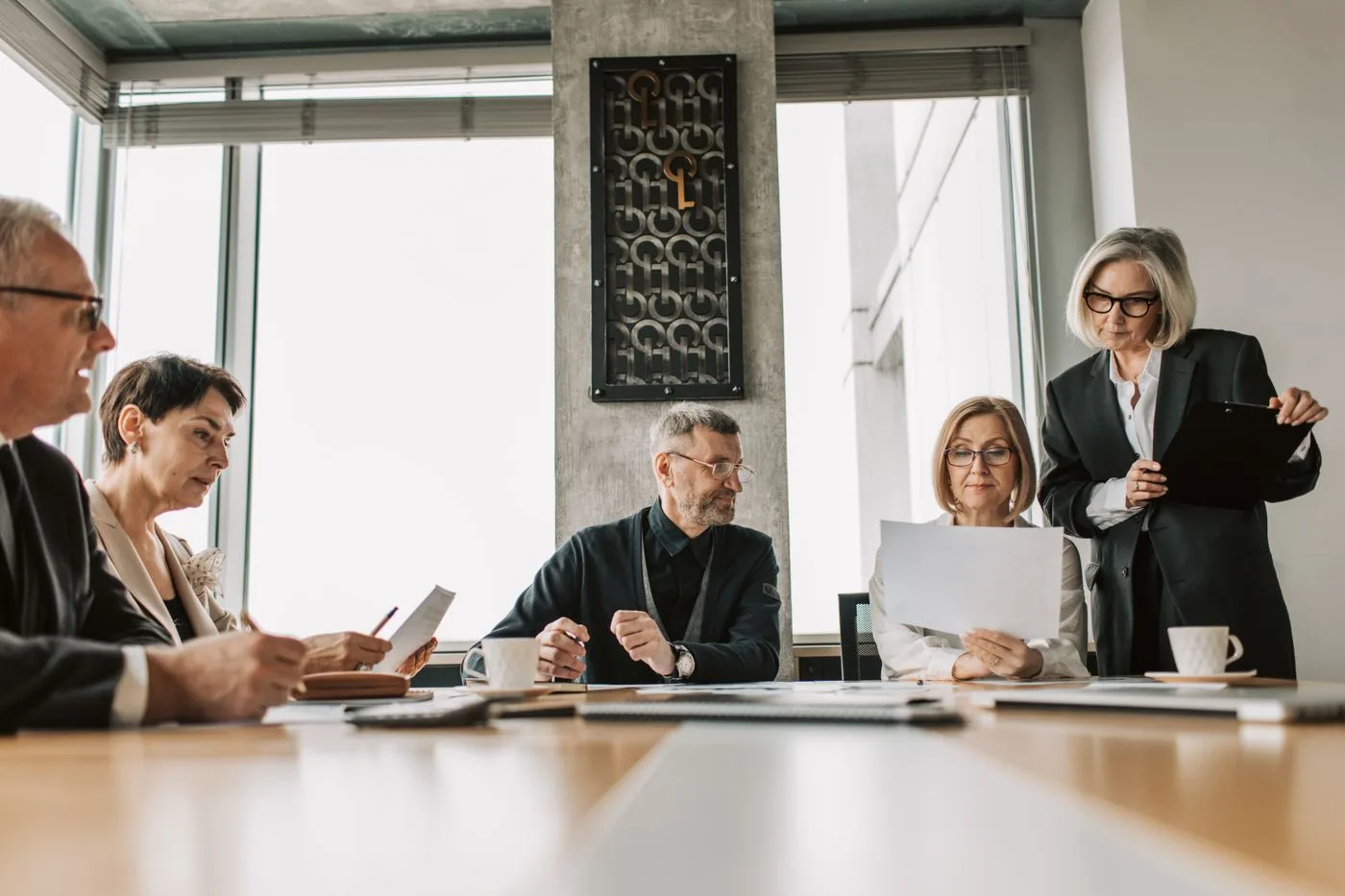 Consultants working with a Technology leadership team